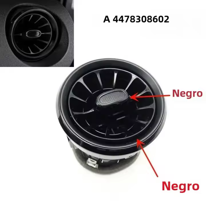 Ventilador De Aire Acondicionado Negro Brillante Para Mercedes Benz V Class W447 Vito V250 V260 2014-2021 Pieza De Repuesto De Automóvil Material ABS - 1