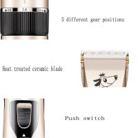 Perro Eléctrico Hair Trimmer de carga USB Pet Hair Clipper de Bajo Ruido Cat Hair Remover PET Grooming Hair Shaver Cutter Machine - details 8