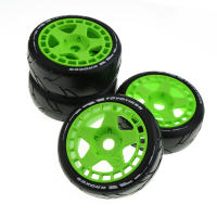 Rueda De Plástico Con Neumático De Goma De 105mm Para Coche RC 1/8 Rally off Road HSP ZD Racing HPI WLtoys ARRMA SHE ZI Incluye Adaptador De 17mm - details 3