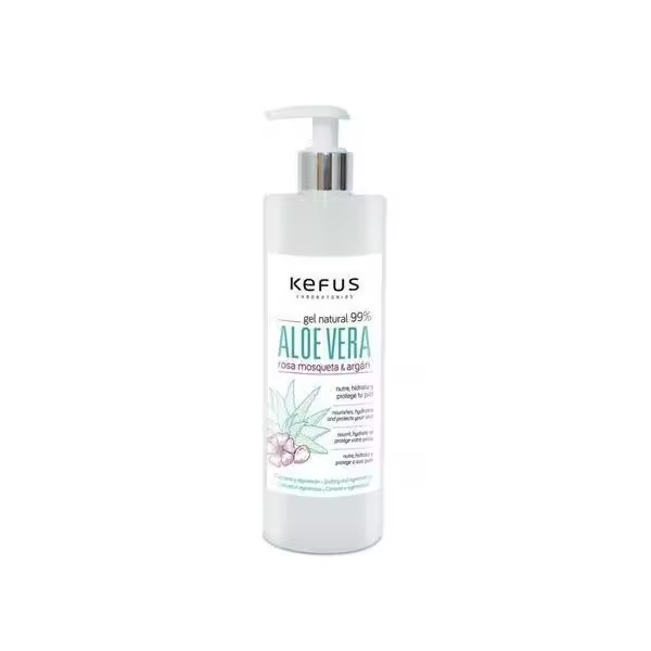 Gel Aloe Vera Natural Rosa de Moesqueta y Argán Kefus 500 ml. - 1