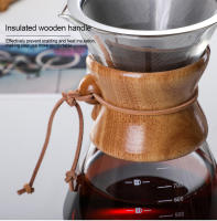 Hervidor De Café Con Filtro De Acero Inoxidable Y Vidrio De Borosilicato Alto Calidad Para Preparación Manual De Café Potencia 400ml - details 12