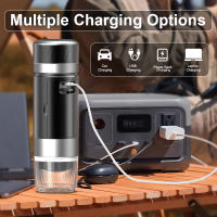 Máquina de café portátil 3 en 1 con manual, cápsulas de y café molido. Compacta y conveniente para uso en casa o viajes.Cafetera portátil Máquina de espresso Prensa manual Cápsula de café molido Portátil para viajes y picnic - details 12