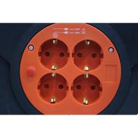 Prolongador Eléctrico  SUPER POWER con Enrollacable, 50m, 3G x 1,5mm². Extensión Eléctrica 56733 (Enchufes: 4 ) - details 1