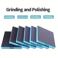 6pcs Esponja De Pulido De Arena Gruesa Medium Fina Bloque De Pulido Reutilizable Y Lavable Para Metal Madera Vidrio - details 2
