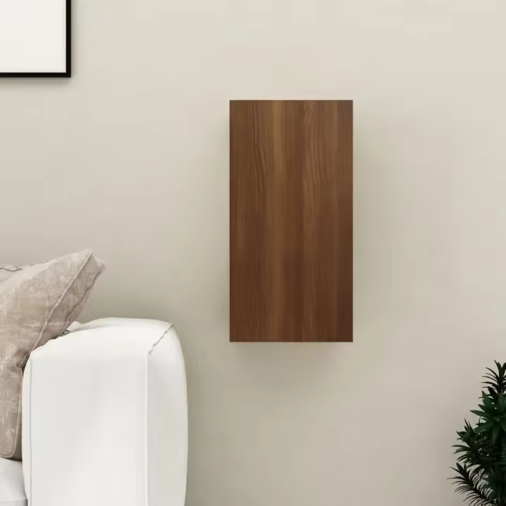 vidaXL Mueble para TV madera de ingeniería roble marrón 30,5x30x60 cm - 1