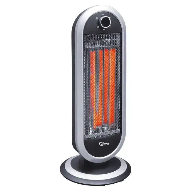 Estufa Halógena Infrarroja Qlima EIH 2009 - 900W, Oscilante, Portátil y Segura con Protección Antivuelco - 1