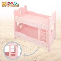 WOOMAX - Litera de madera para muñecas, de juguete, 31x16x26 cm, color rosa, educativo, ecológico, juego de roles, para  mayores de 3 años - details 1
