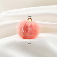 10pcs Bolas De Pelo Suave De 17mm Para DIY Colgantes De Pompom Para Joyería Cuentas Para Bolso De Llaveros Y Pendientes - details 1