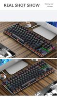 Teclado Mecánico De Juego Mini K620 RGB Con Retroiluminación Teclas Personalizables Y Hotswap USB Para PC Rosa Y Blanca - details 35