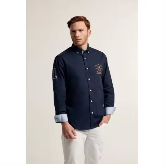 Camisa jugador Valecuatro polo color azul marino - 1
