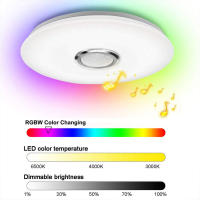 Lámpara Techo Inteligente RGB Moderna Bluetooth Compatible Iluminación Para Decoración Del Hogar Y Habitación De Niños Control Remoto Dimmable Zona Superficial LED 220V - details 0