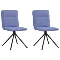 vidaXL Sillas de comedor 2 unidades tela en color Gris oscuro/Taupé/Gris nube y más | cómodas modernas ergonómicas para comedor cocina salón hogar - details 8