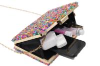 Bolso Clutch de Fiesta Negro con Brillo La Monsita - details 0
