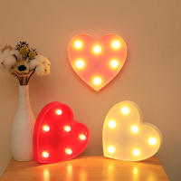 Lámpara LED De Corazón Para Bodas Y Fiestas Románticas Luz Nocturna Roja Y Rosa Decoración Para El Hogar Regalo De San Valentín - details 6