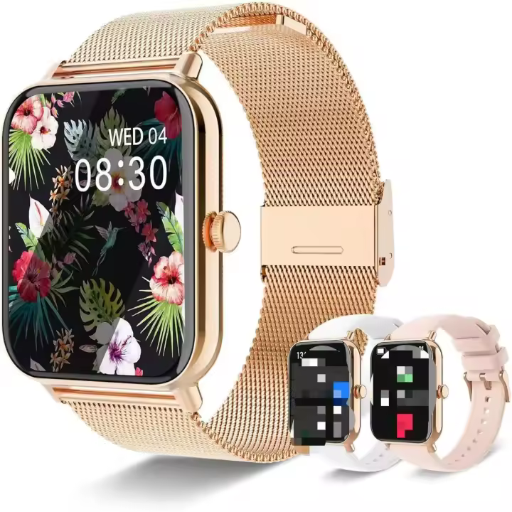 Reloj Inteligente Mujer Hombre, 2025 Smartwatch con Llamadas Bluetooth, Smart Watch con Podómetro/Pulsómetro/Monitor de Sueño, 110+ Modos Deportivos Pulsera, Impermeable IP68 para Android iOS - 1