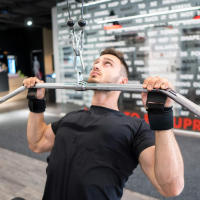 Paquete De 1 Par De Apoyabrazos Para Levantamiento De Pesas Con Agarre Máximo Soporte De Entrenamiento De Fuerza Para Pull up Y Deadlift Material De Poliéster Y Acero - details 6