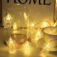 Lámpara De LED Para Ramadan 1pc Transparente Con Botella De Aceite Decoración De Fiesta De Eid Al-Fitr En Exteriores Y Hogar Luz De Cadena Para Celebraciones Islámicas - details 9