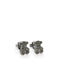 Pendientes de Oso de Plata de Ley 925, incrustaciones de Piedras preciosas Naturales, Diseño personalizado de - details 8