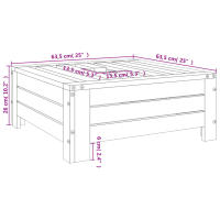vidaXL Cubierta para base de sombrilla madera maciza de pino blanco - details 6