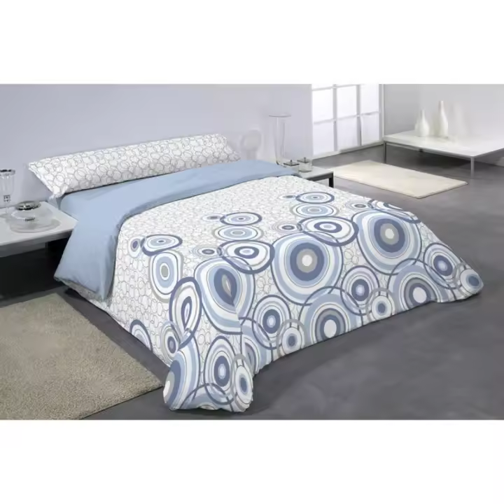Hosteline - Juego de funda nórdica Hosteline CARLOSAL Azul Cama de 105 2 Piezas - 1