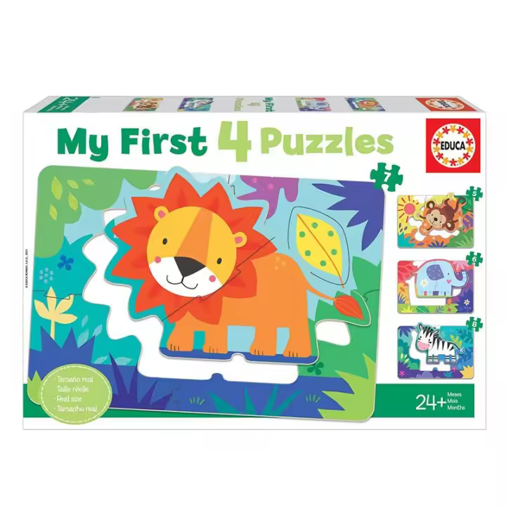 My First Puzzles Infantiles Progresivos Animales de la Selva de Educa - 1