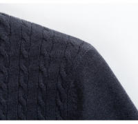 Suéter De Hombre De Alta Calidad Otoño/Invierno Con Mangas Largas Y Cuello Redondo Suave Y Grueso Estilo Casual Sin Capucha - details 9