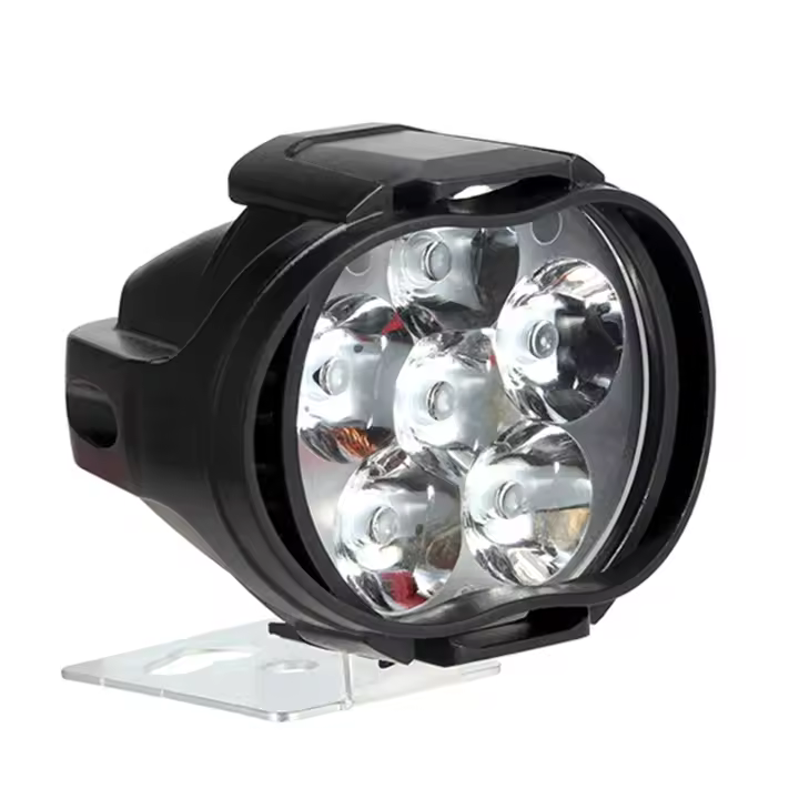 Faros LED Para Motocicleta 1pc DC 9-85V Lámpara De Luz Alta Brillo Para Moto Velocidad Frontal Spotlights Externos - 1