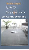 Alfombra De Sala De Estar Estilo Japonés De Veludo Coral Sólido Alfombra Para Dormitorio Alfombra Para Cama Alfombra Moderna Corta De Pelo Alfombra Decorativa Para Hogar Y Hotel - details 0