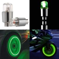 8Pcs Tapones De Válvula De Neumático Para Coche LED Coloridos Luces De Rueda Para Motocicleta Ciclismo Accesorios De Auto - details 2