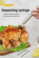 Juego De 7 Syringes De Acero Inoxidable 304 Para Asado Y Aromatización De Pollo Y Pavo Herramienta De Inyección Para Carne - details 0