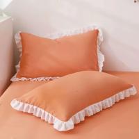 Funda De Cojín Princesa Europea Con Volante Decorativa De Algodón Cierre Invisible Para Adorno Del Hogar Y Dormitorio - details 3