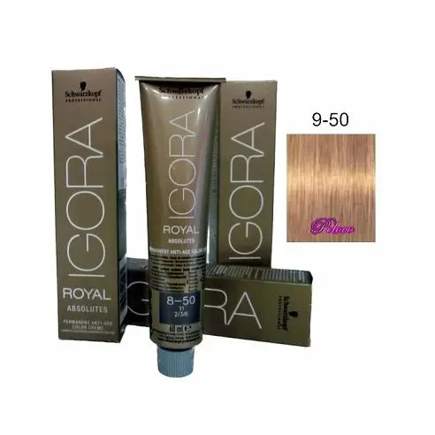 Tinte Igora Royal Absolutes 9-50 Rubio Muy Claro Dorado Natural 60 ml. Schwarzkopf - 1