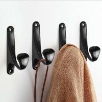 6PCS Gancho para abrigos montado en la pared, Ganchos para abrigos retro, Gancho de metal montado en la pared, Ganchos para batas negros, Gancho para toallas, Gancho para sombrero, Gancho para puerta para baño Cocina Carivent - details 2