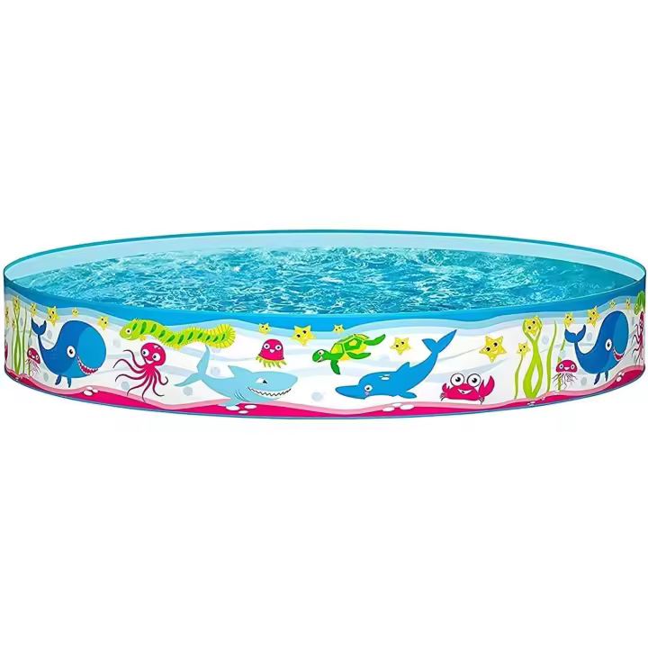 Piscina Infantil para Niños Redonda 152x30 cm, Fácil Montaje, Resistente y Segura Bestway Rígida - 1