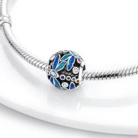 Encanto De Colgante De Árbol De Familia Platinado En Plata Para Pulsera De Bangle Y Collar DIY Regalo Con Doble Vuelo Aéreo - details 181