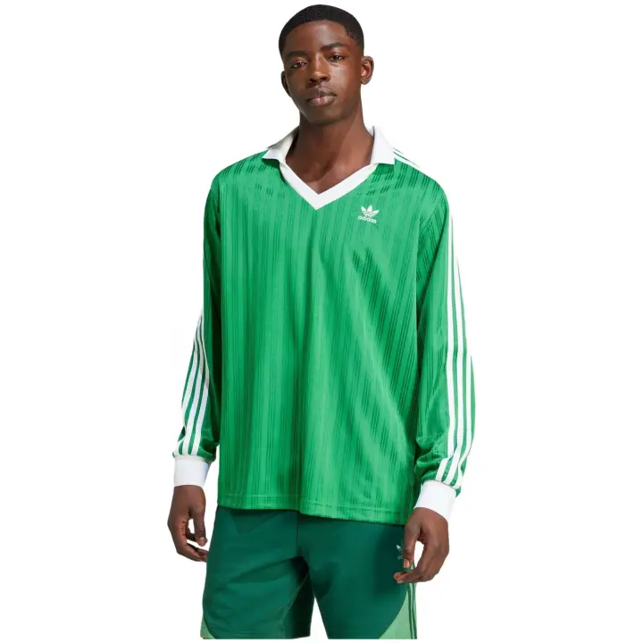 Camiseta de Manga Larga Adidas Adicolor Piqué para hombre en color verde - 1