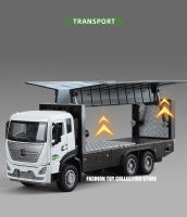 Camión De Contenedores De Aleación De 1:32 Con Sonido Y Luz Modelo De Camión Urbano Juguete De Colección Decoración De Vehículos Para Niños - details 4