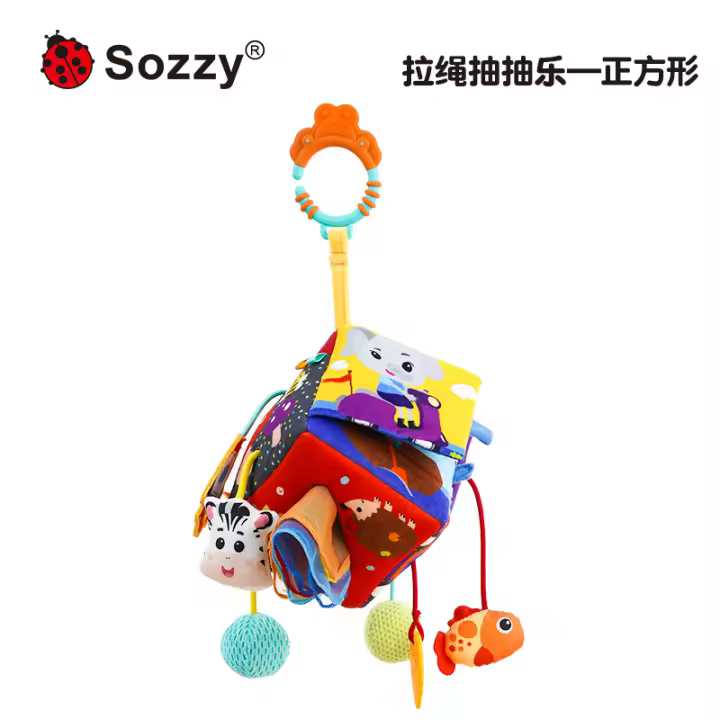 Cuerda de tracción para recién nacidos Sozzy, cuna colgante para bebé, carrito de entrenamiento de agarre, juguete colgante para bebé de 0 a 1 año - 1