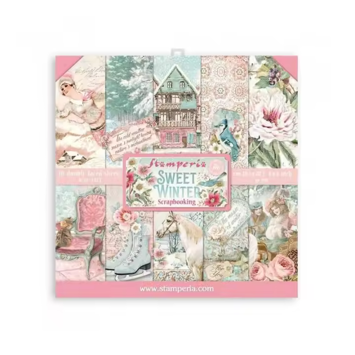 STAMPERIA                           PAPELES SCRAP 20x20CM SWEET WINTER 10 UD - 1