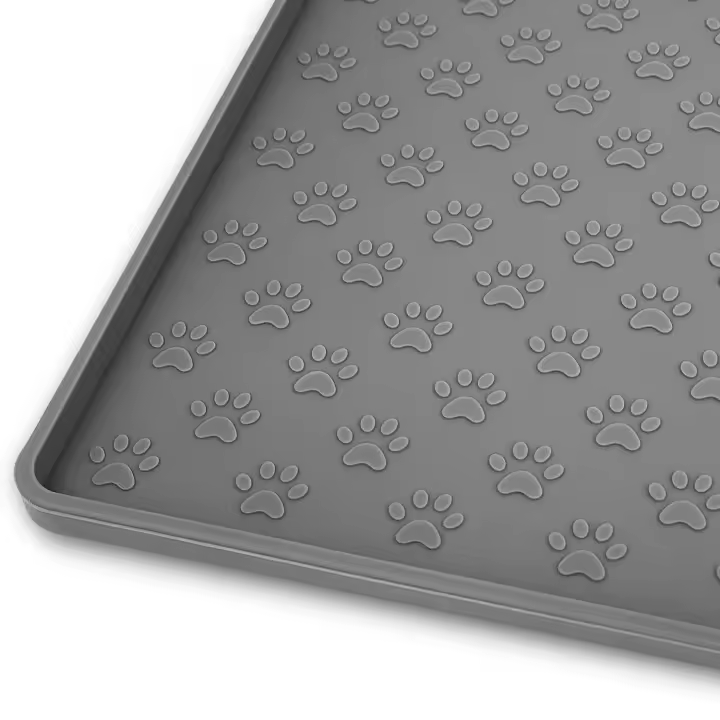 Alfombrilla Para Mascotas De Silicona Anti-salpicaduras Apta Para Pequeñas Medianas Y Grandes Ratas De Alimento Y Agua - 1