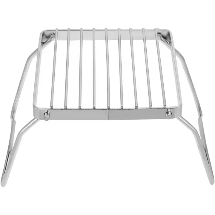 Parrilla Plegable De Acero Inoxidable, Parrilla De Carbón Plegable, Ligera Y Portátil Para Picnic, Senderismo, Camping - Plata - 1