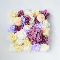 Pared De Flores Artificiales De Seda Rosa 3D Para Boda Fiesta De Enlace Fondo DIY Decoración De Hogar Panel De Flores De Artesanía - details 5