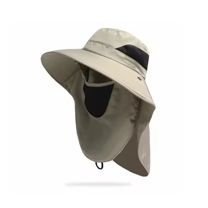 Sombrero De Verano Con Protección UV Para Pesca Y Caza Al Aire Libre Sombrero De Pescador Con Corbata Ideal Para Senderismo Y Acampar - 1