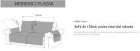 HOMESOL®  Cubre Sofa Con Bosillos Laterales Reversible Bicolor- Protector Sofá-Acolchado Sofá-Fácil de Limpiar y Transpirable-fundas de sofa/funda sofa chaise longue/funda sofá/funda sofa 4 plazas/mantas de sofá/cojines para el sofa/puff con relleno - details 4