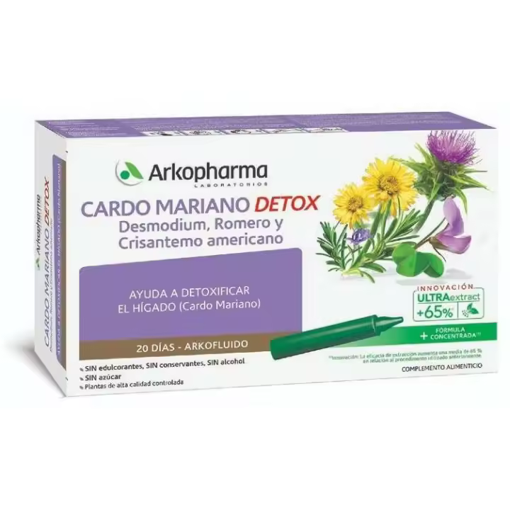 Arkopharma Arkofluido Cardo Mariano Detox 20 Ampollas - 1
