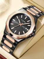 Reloj De Negocios TOMI De Lujo Para Hombres Con Caja De Regalo Caja De Acero Inoxidable De Color Rosa Oro Versátil Y Sencillo Movimiento Cuarzo - details 5
