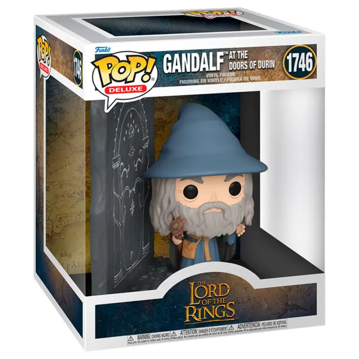 Figura Pop Deluxe El Seã±Or De Los Anillos Gandalf With Door-Figura de Vinilo Coleccionable - Idea de Regalo- Mercancia Oficial - Juguetes para Niños y Adultos - Movies Fans - Muñeco para Coleccionistas y Exposición - 1