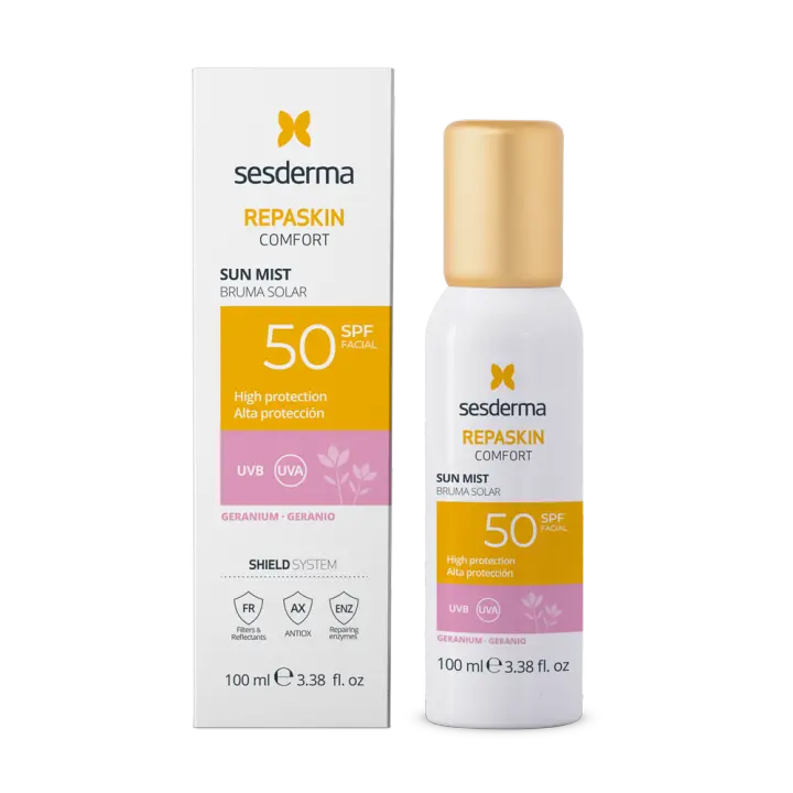 SESDERMA REPASKIN COMFORT BRUMA SOLAR SPF 50+ GERANIO 100 ML - 1