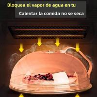 Tapa De Protección Contra Salpicaduras Para Microondas Con Mano Reutilizable Cubierta De Calentamiento Para Cocina En Casa - details 4