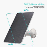 Panel Solar De 10W 5V Micro Tipo-C Para Cámara De Seguridad Y Sistema De Luz Doméstico Pequeño Panel Solar Para Exteriores - details 2